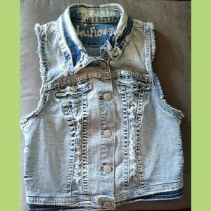 Wallflower – Denim Cropped Vest